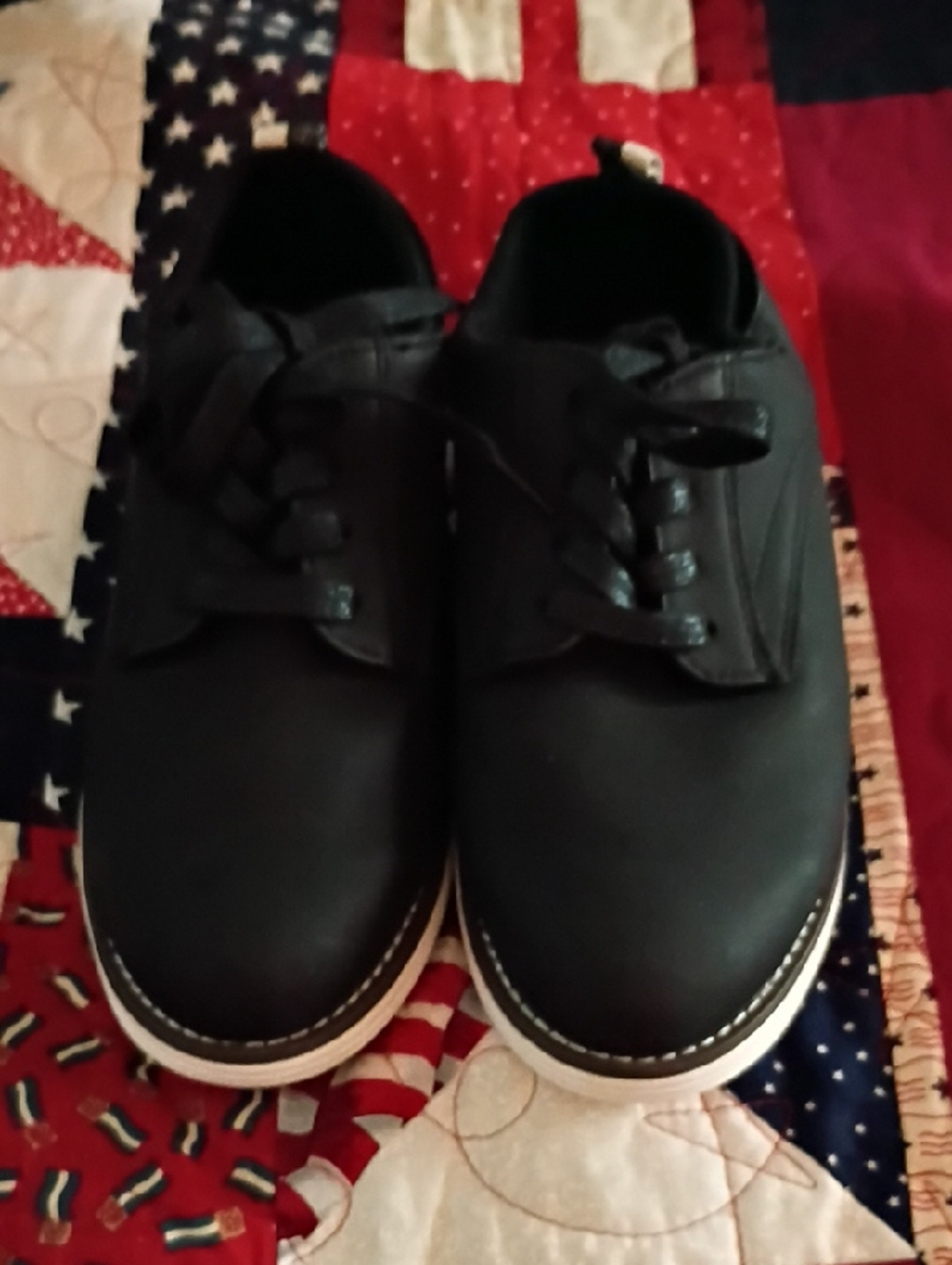 Kid's NWOT Black Lace-Up Casual Shoes